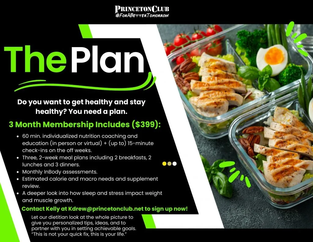 a nutrition plan flyer
